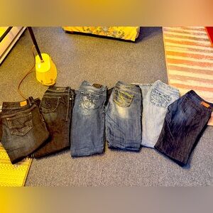 Large lot brand jeans
